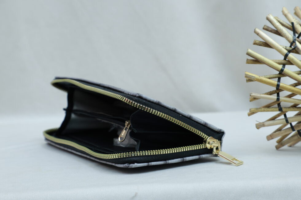 Big Zipper Hand Wallet (Grey)