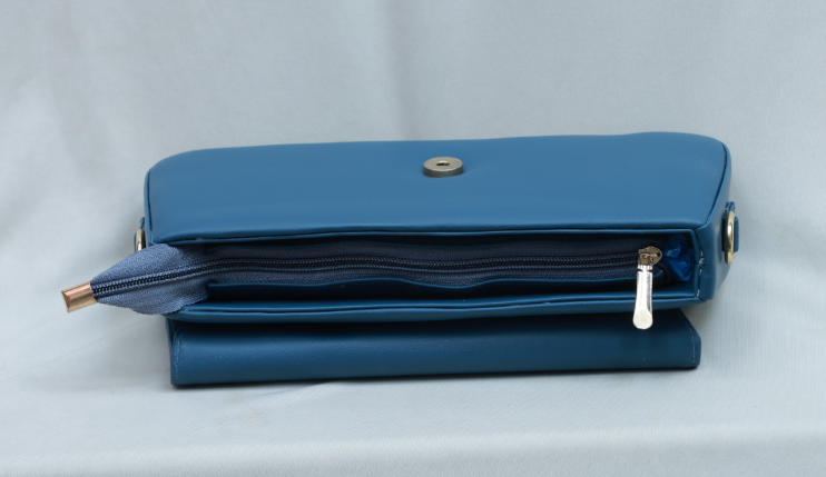 3D Lock Baguette Bags(Blue)