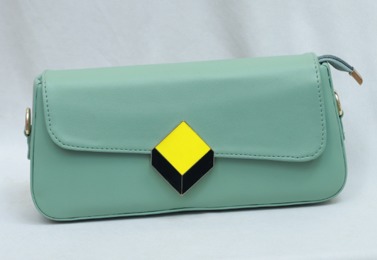 3D Lock Baguette Bags(Blue)
