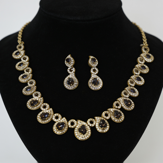 Midnight Teardrop Luxe Jewelry Set
