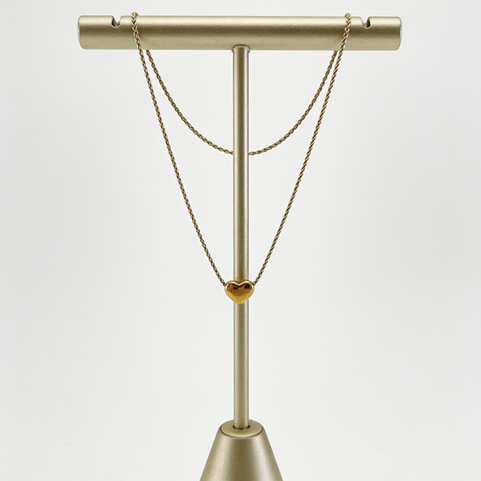 Anti-Tarnish Gold Minimalist Heart Necklace
