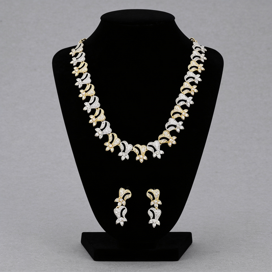 Gold and Silver Sparkling Jewelry Set