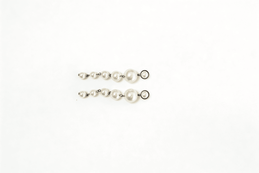 Silver Pearl Drop Earrings