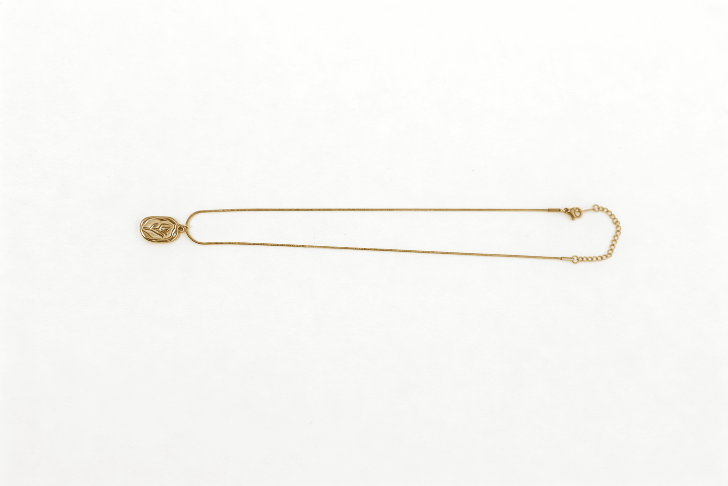 Anti-Tarnish Gold Tulip Coin Necklace