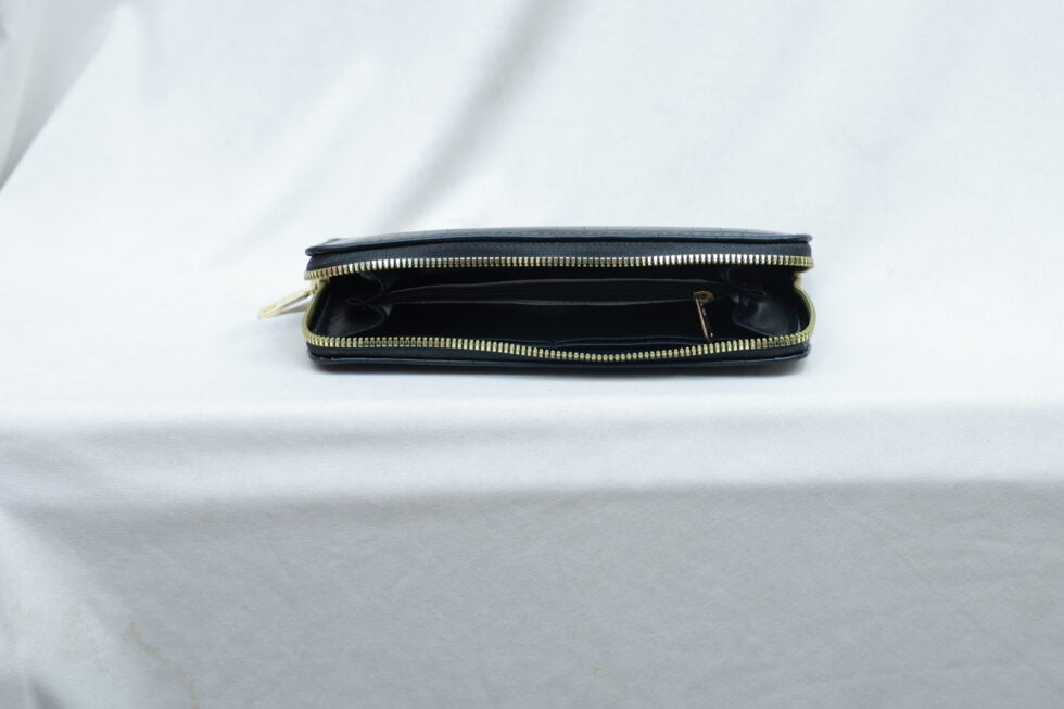 Big Zipper Hand Wallet (Black)