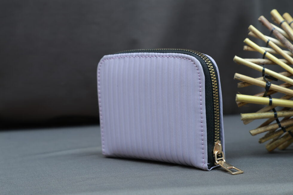Zipper Pocket Wallet (Lavender)