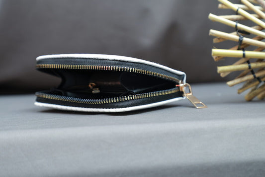 Zipper Pocket Wallet (White)