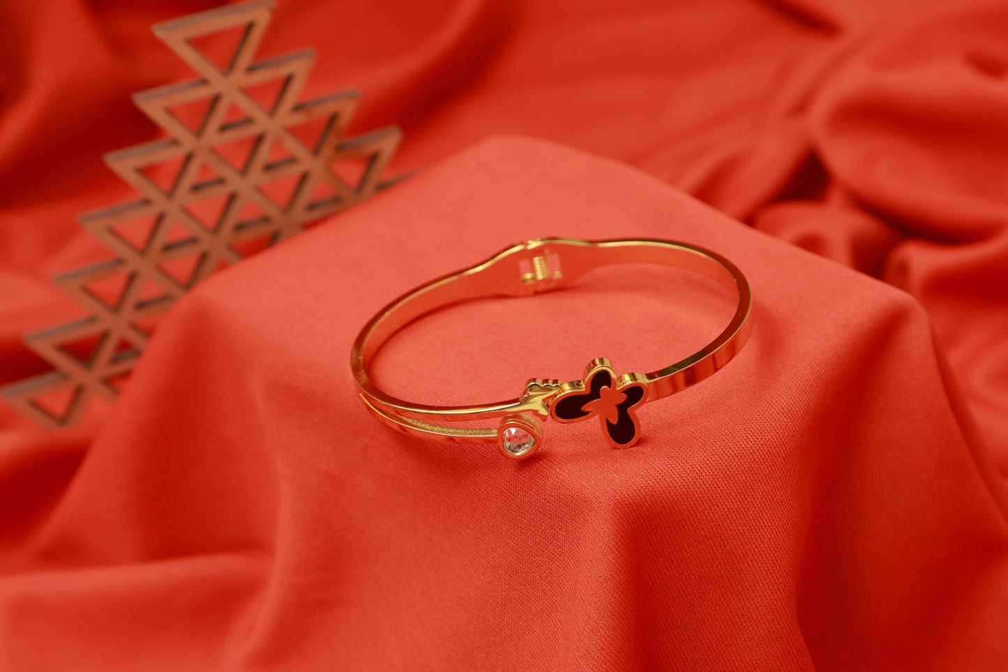 Anti Tarnish Butterfly Bracelet with Crystal
