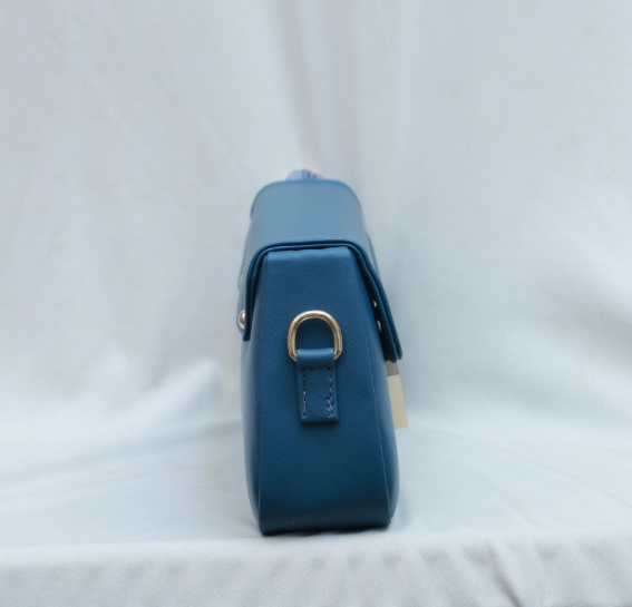 3D Lock Baguette Bags(Blue)
