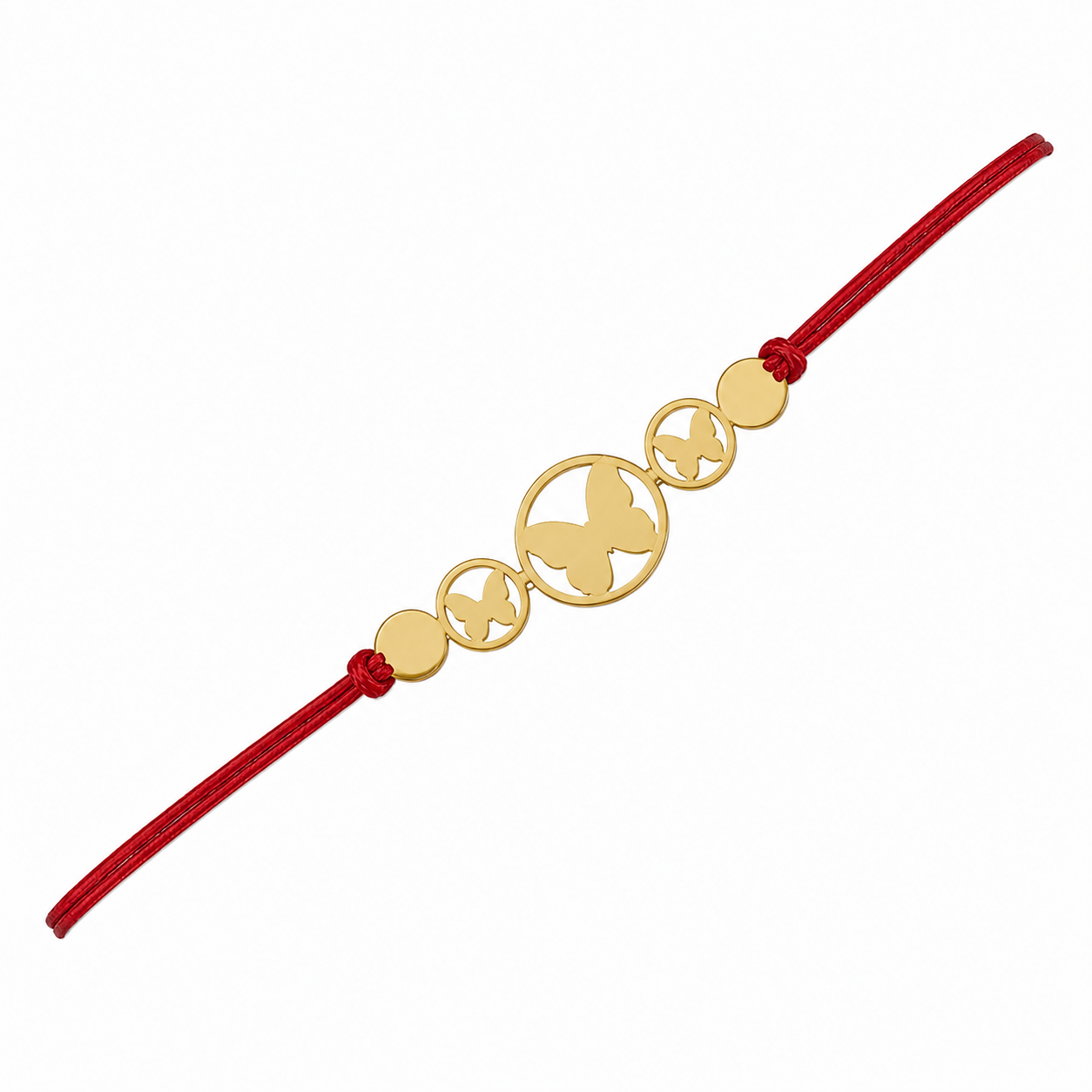 Anti Tarnish Golden Butterflies Kada
