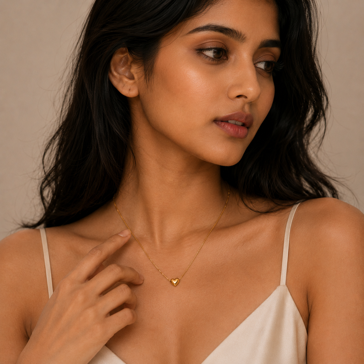 Anti-Tarnish Gold Minimalist Heart Necklace