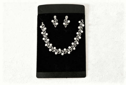 Celestial Flora Pearl Crystal Jewelry Set
