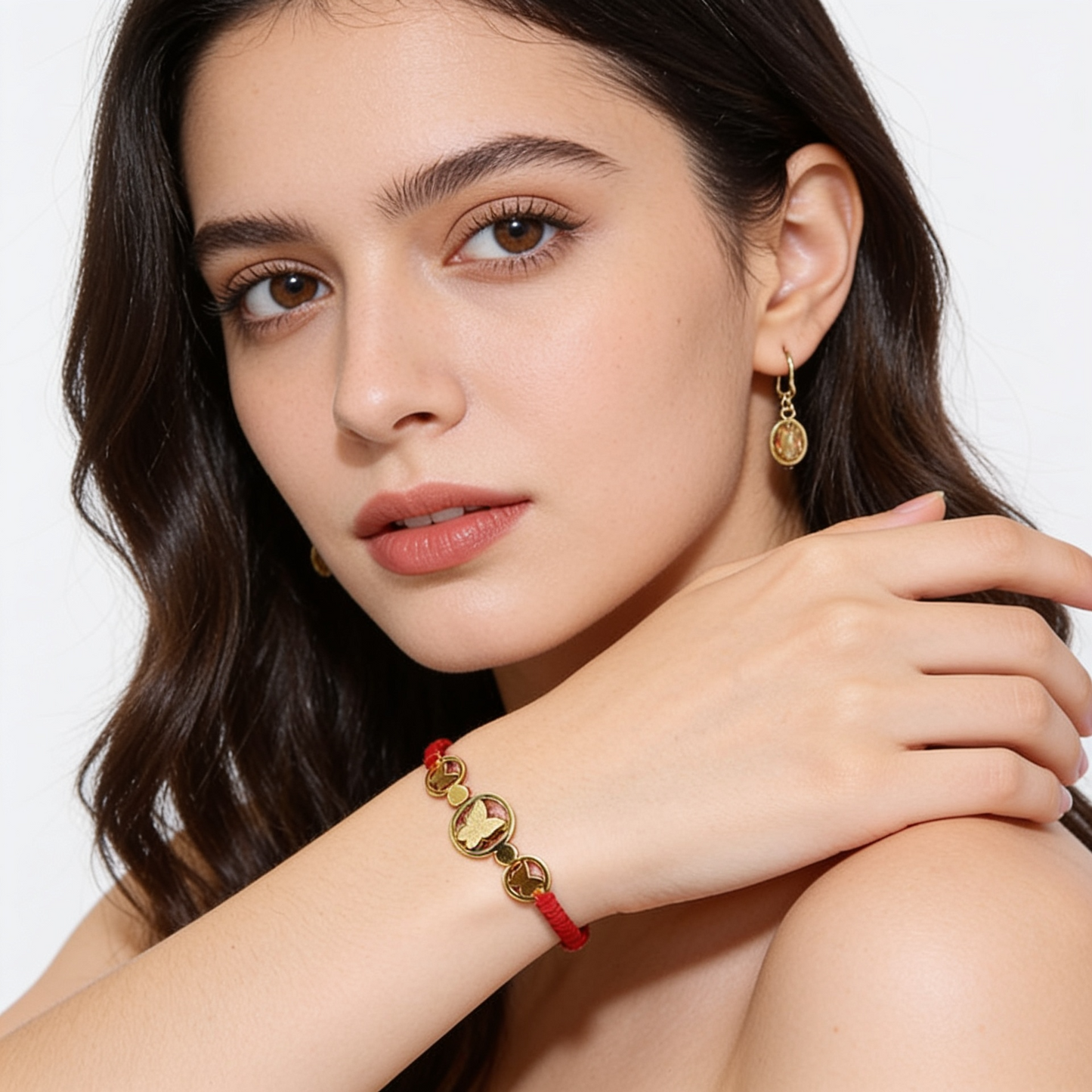 Anti Tarnish Golden Butterflies Kada