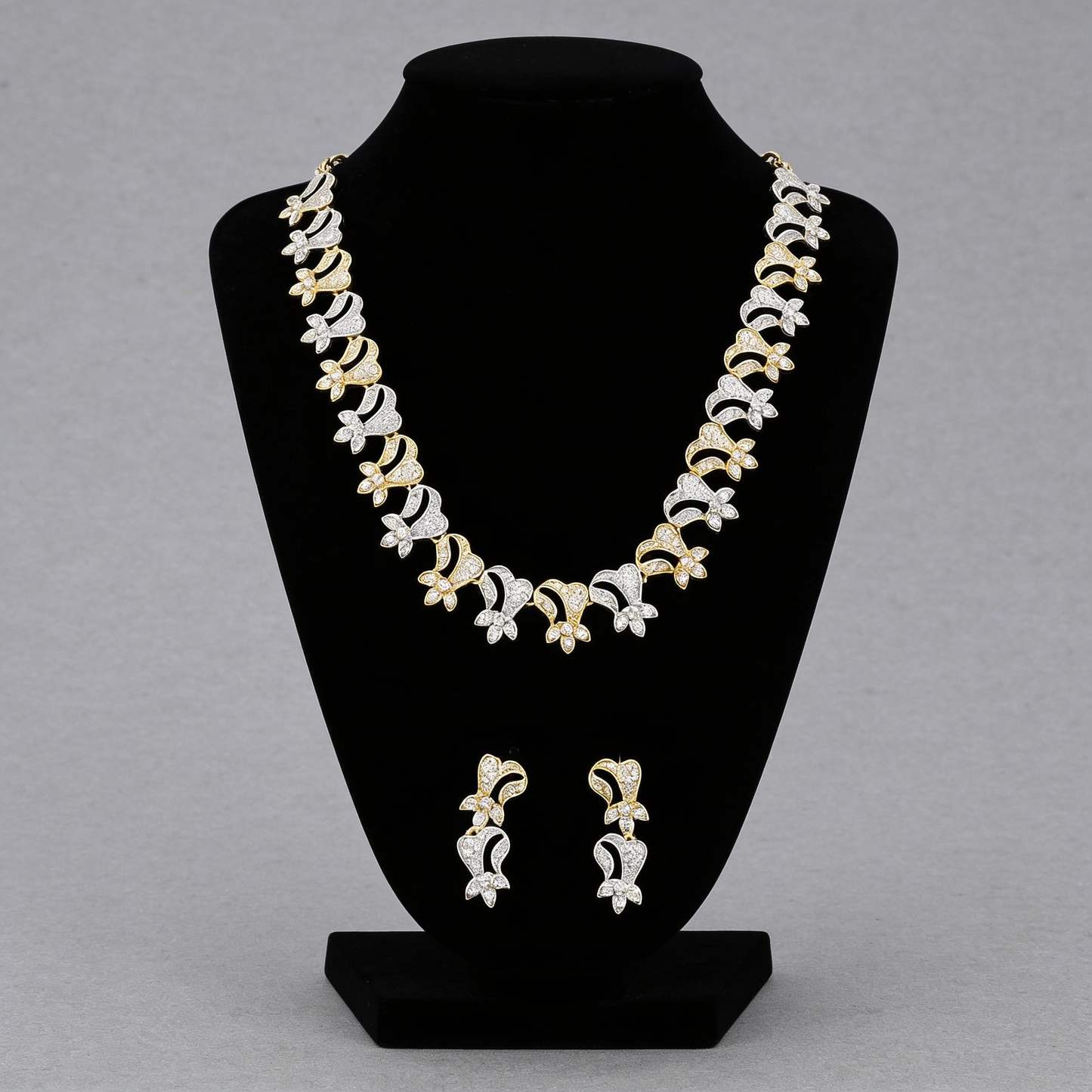Gold and Silver Sparkling Jewelry Set